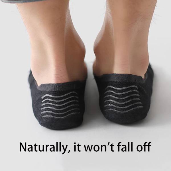 Kunden spezifische Baumwolle Frühling Sommer Dünne Socken Logo Hochwertiges Silikon Anti-Rutsch-Flach mund Unsichtbar Weiß Schwarz Gewebt – Bild 2