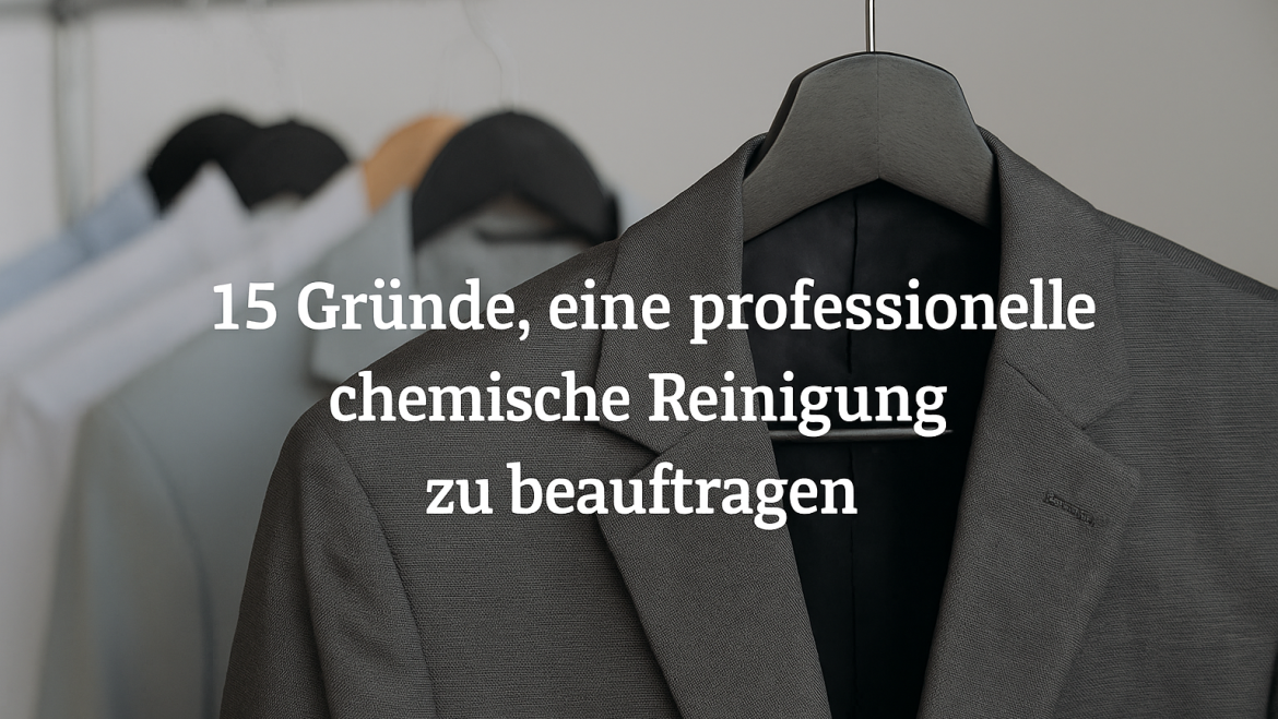 15 Gründe, eine professionelle chemische Reinigung zu beauftragen